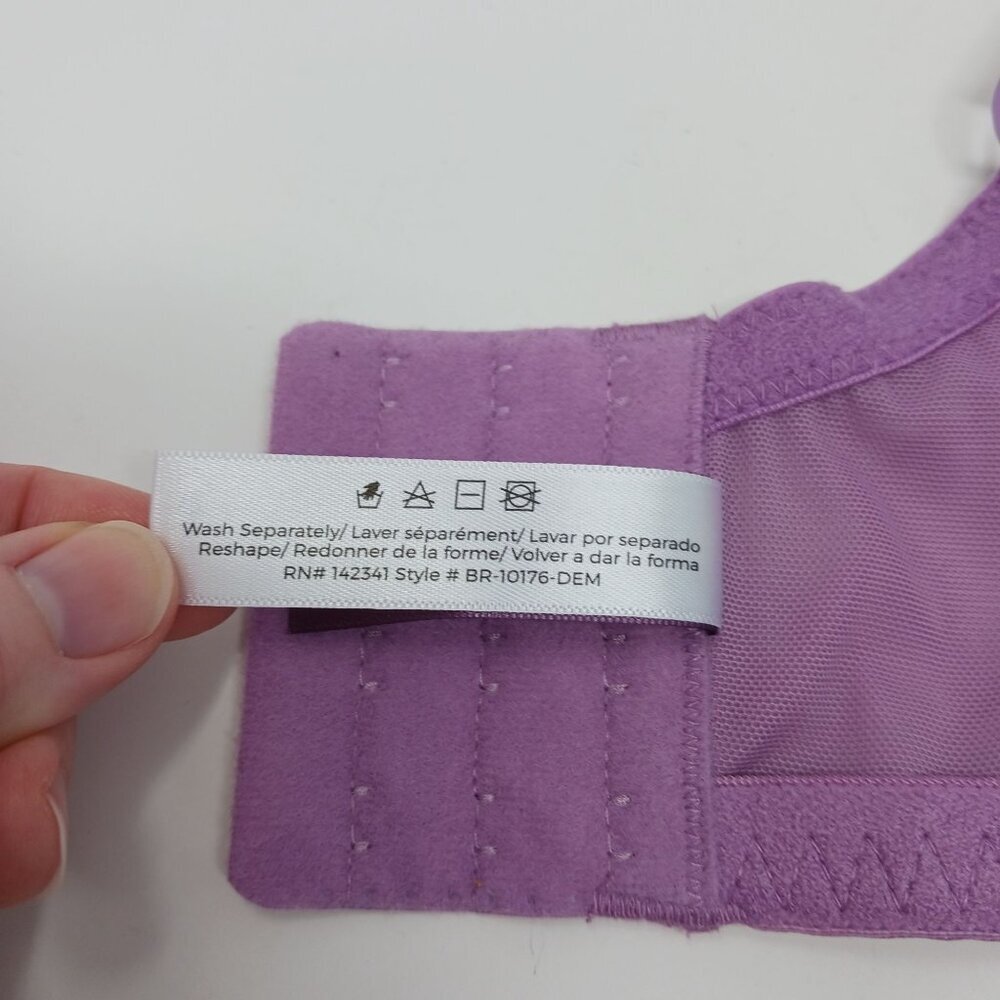 FINAL PRICE Adore Me Purple Lace Underwire Bra 44D - Picture 8 of 8